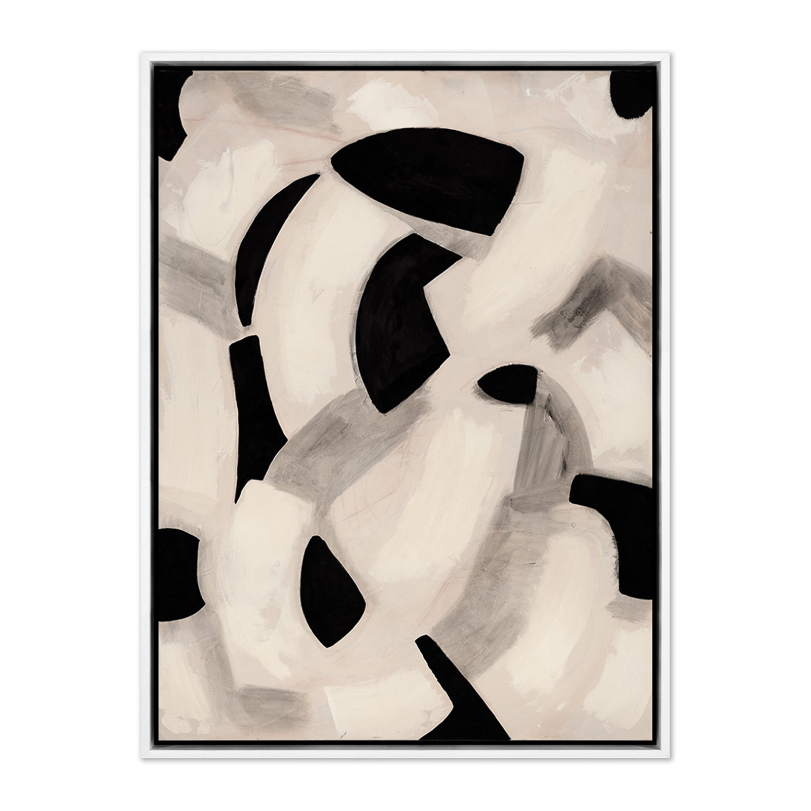 Totem by Jess Engle, White Maple Framed, 32" H x 24" W