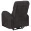 Fauteuil inclinable électrique Nami, accoudoirs courbés, revêtement gris anthracite rembourré de mousse-129099787