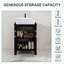 Meuble-lavabo autoportant simple de 24 po avec plateau en bois manufacturé Kreutzer-394485092