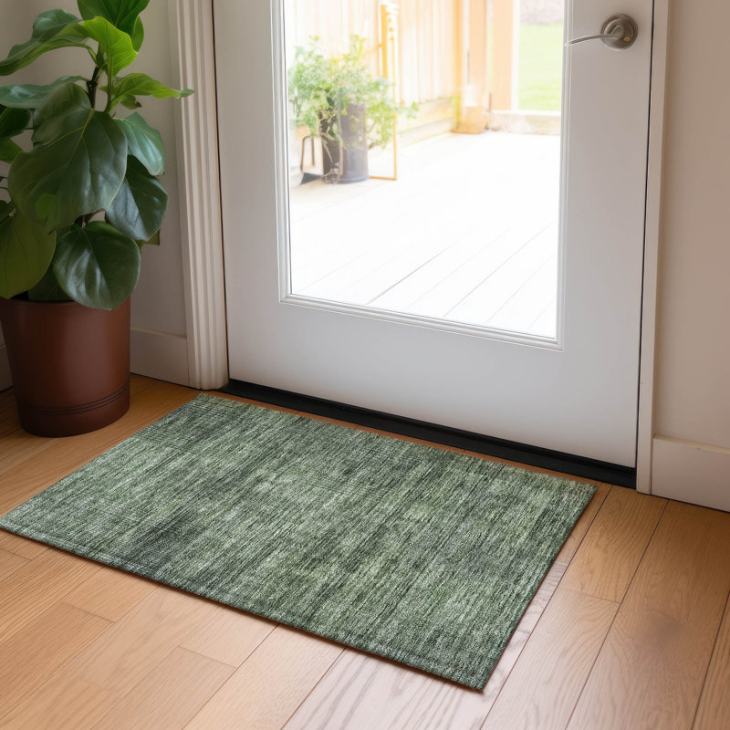 Tapis intérieur / extérieur Malchow avec envers antidérapant, Rectangle 1 pi 8 po x 2 pi 6 po