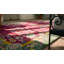 Antique Art Deco Chinese Floral Green, Red 1920s Rug
