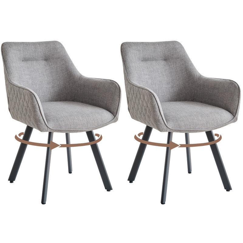 Linen Blend Upholstered Armchair, Light brown, Light brown, 6
