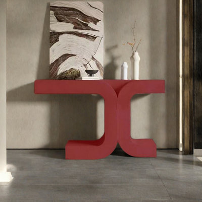 Console créative de style nordique en bois