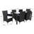 Daxin 6 - Person Patio Dining Set with Rectangular Table-51684230