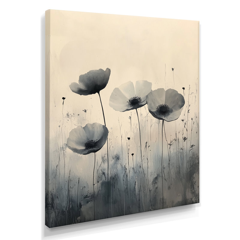 Barloy - Floral Wall Art Living Room, H 20 po x l 12 po, Toile tendue, Ne s’applique pas