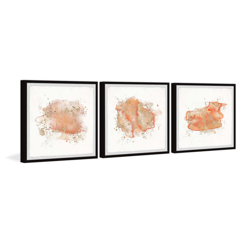 Smoke Of Deceit by Marmont Hill - 3 Piece Single Picture Frame Painting Set, 45" H x 45" W x 3.81" D