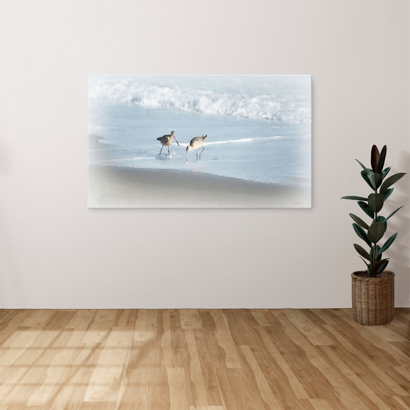 "Sandpipers I" par Rhonda Addison, reproduction sur toile, H 36 po x l 60 po x P 1,5 po