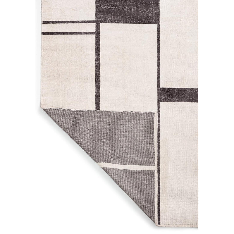 Modern Window Panes Area Rug, Square 9'