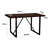 Rustic Industrial Rectangular Wood Dining Table For 4-6 Person, With 1.5" Thick Engineered Wood Color Tabletop And Black Metal Legs,Desk For Kitchen Dining Living Room-396524922-396524901