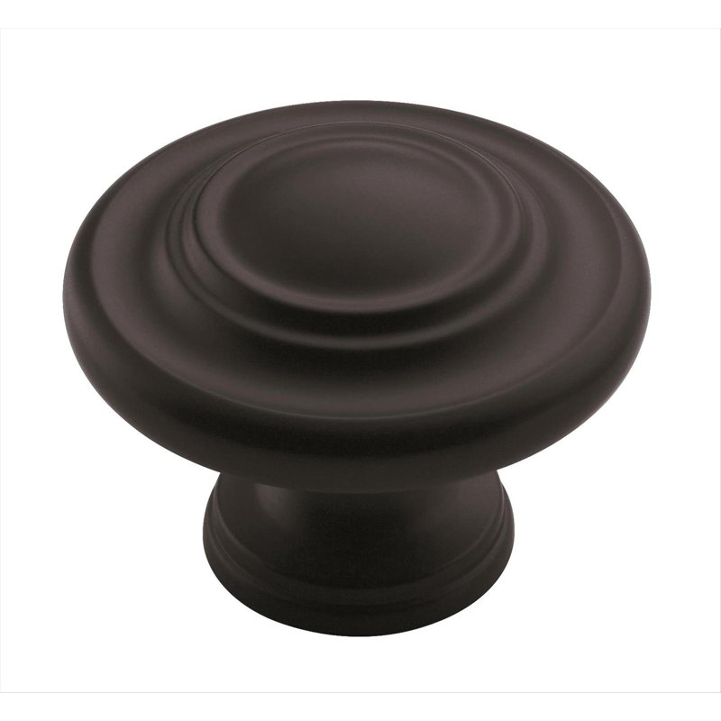 Poignée champignon surdimensionnée Inspirations, Noir mat, 1 3/4"