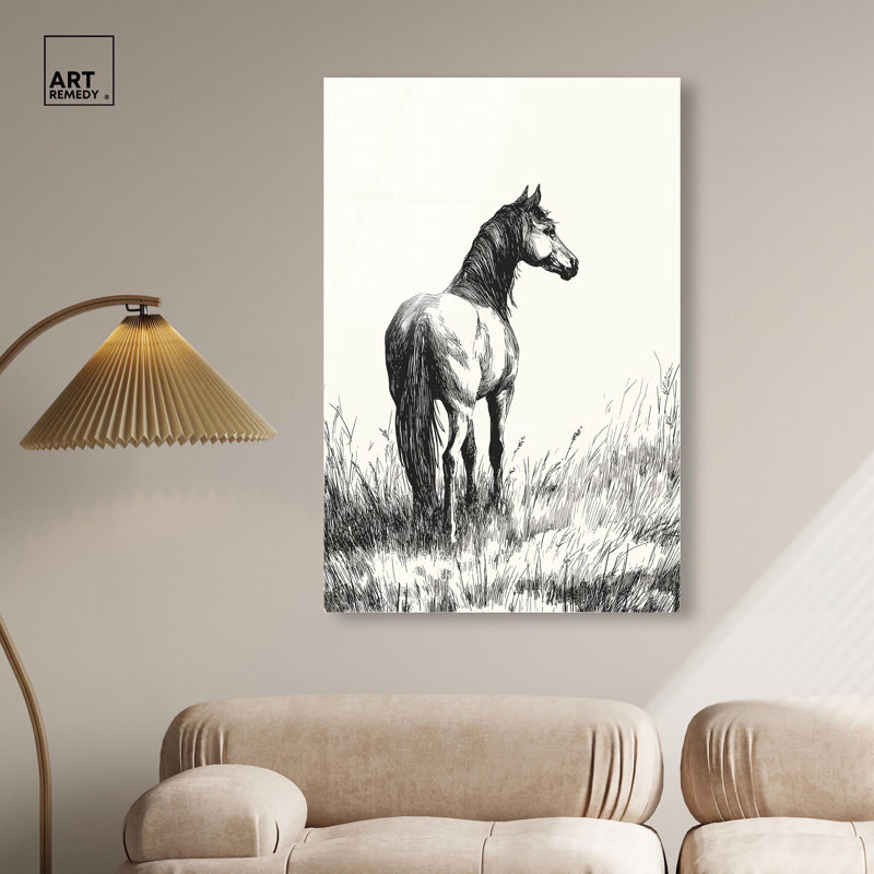 Art mural de cuisine Grassy Steed II par Art Remedy, prêt à accrocher, 30 x 45, H 45 po x l 30 po