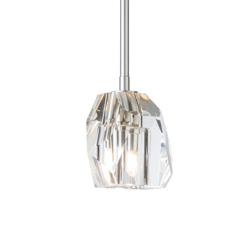 Gatsby 1 - Light Single Geometric Pendant, Sterling
