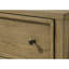 Table de chevet 1 tiroir rustique 1 pièce avec tablette ouverte en bois brun clair / beige