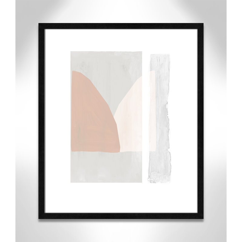 Lora Soft and Light - Painting Print, Black Wood Framed Paper, 25.5" H x 21.5" W x 0.75" D