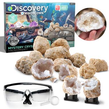 Discovery Mindblown 25 PC Lab Crystal Growing Kit w/Mold Shapes