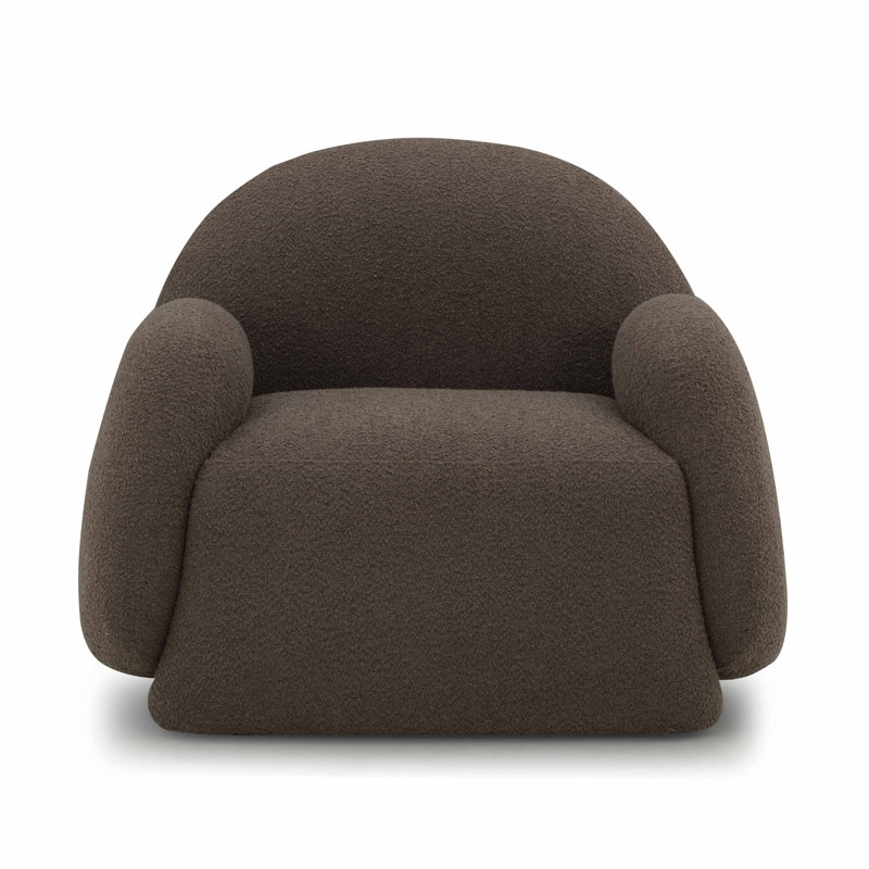 Fauteuil d'appoint Marius Brown Boucle, Brun