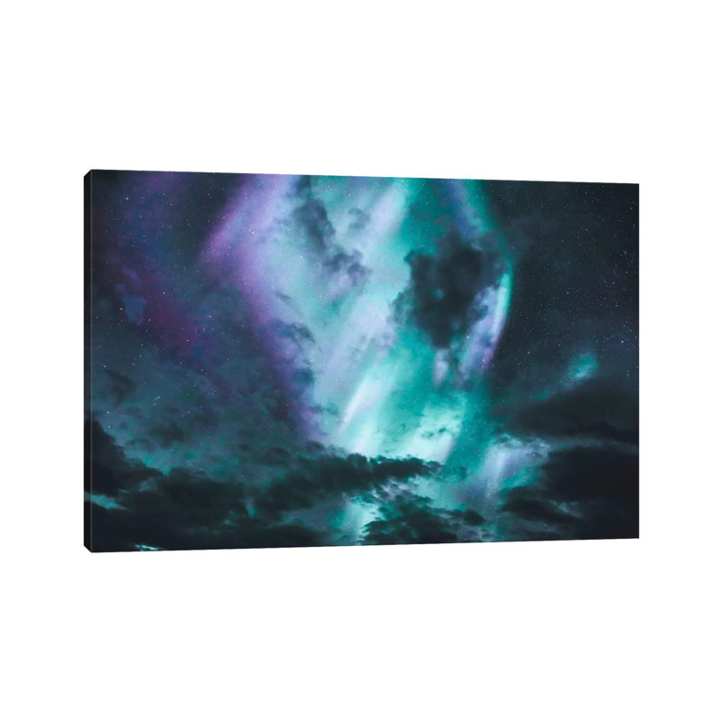 Aurora Borealis I 1 Piece Wrapped Canvas Wall Art, 20.32 cm H x 30.48 cm W