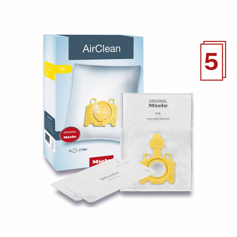 Sacs filtrants Miele AirClean 3D Efficacité KK