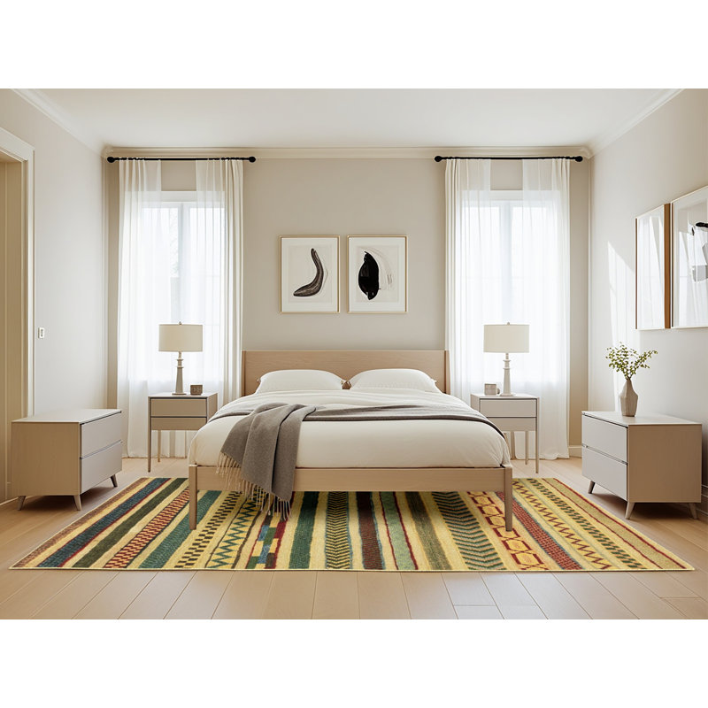 Abstract Indoor Rug, Rectangle 5' x 8'