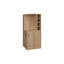 Bar d'angle avec porte-bouteilles et tablette ouverte-732031481