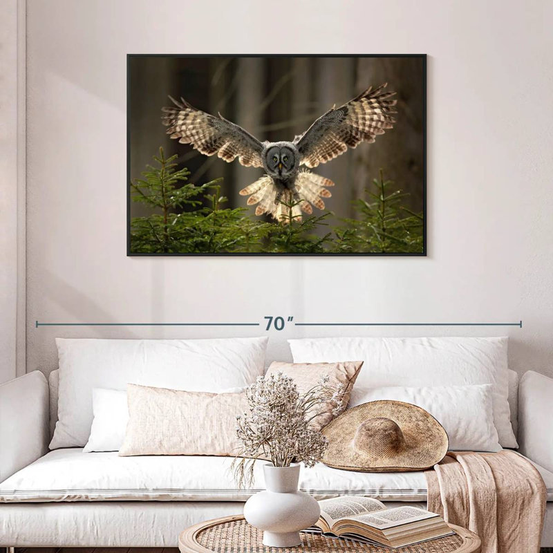 Hibou volant Brampt, H 29 po x l 43 po