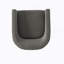 Chaise d'appoint en polyester gris anthracite