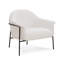 Fauteuil d'appoint en chenille crème Lua-2115771477