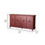 Console en bois massif 73,25 po Bisceglia-879636034