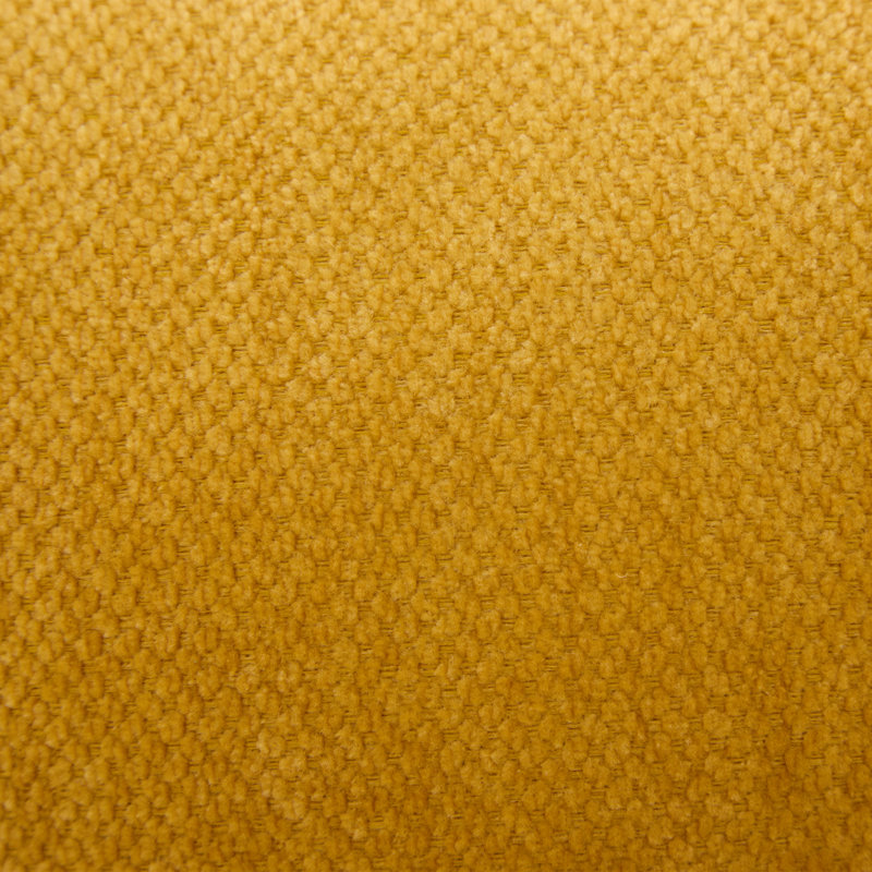 36" Chenille Upholstered Single Swivel Chair，Arm Chair, Mustard Yellow