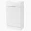 18.6" Bathroom Vanity With Sink, Cabinet With Door, Adjustable Paper Holder, Two-Tier Shelf, Left Or Right Orientation, Grey-1691963378