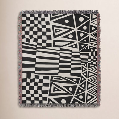 Cocodili Cotton Jacquard Throw Blanket