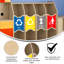 Station de recyclage en bois de qualité commerciale Bright Beginnings