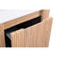 Meuble-lavabo mural 24 po, profil courbé avec finition en bois naturel, lavabo en marbre de culture, tiroir spacieux pour le rangement des cosmétiques - conception intégrée en pouces, bois à texture ondulée, fermeture en douceur-1476024670