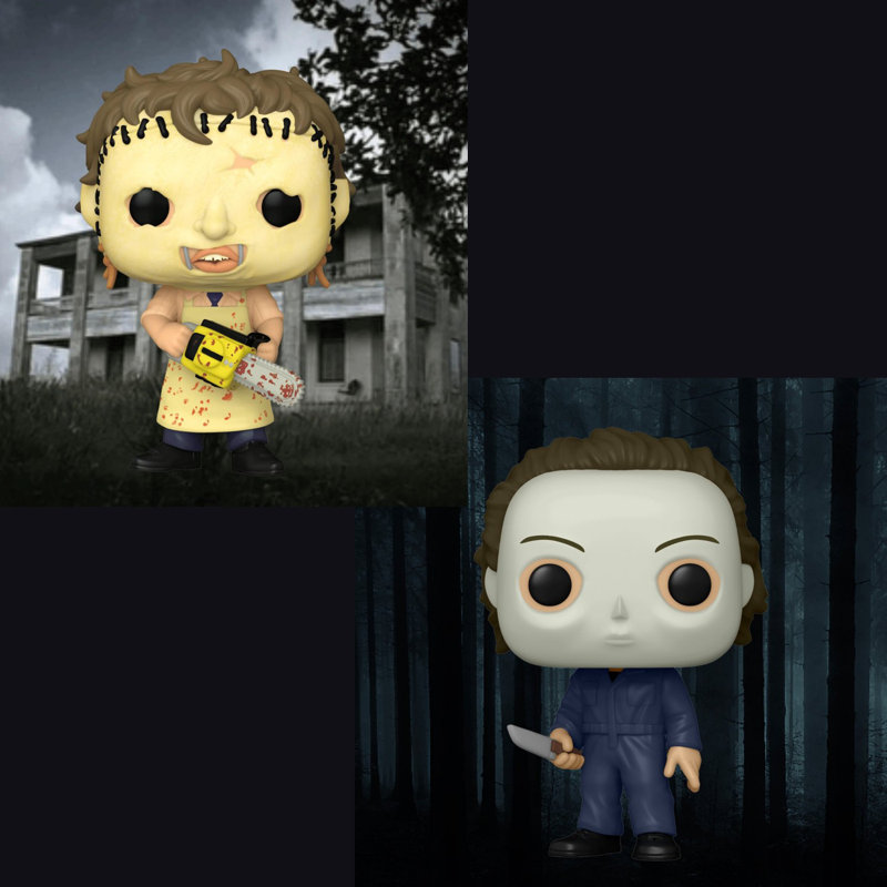 Funko Pop! Paquet de 2, Leatherface et Michael Myers # 1150 # 1156