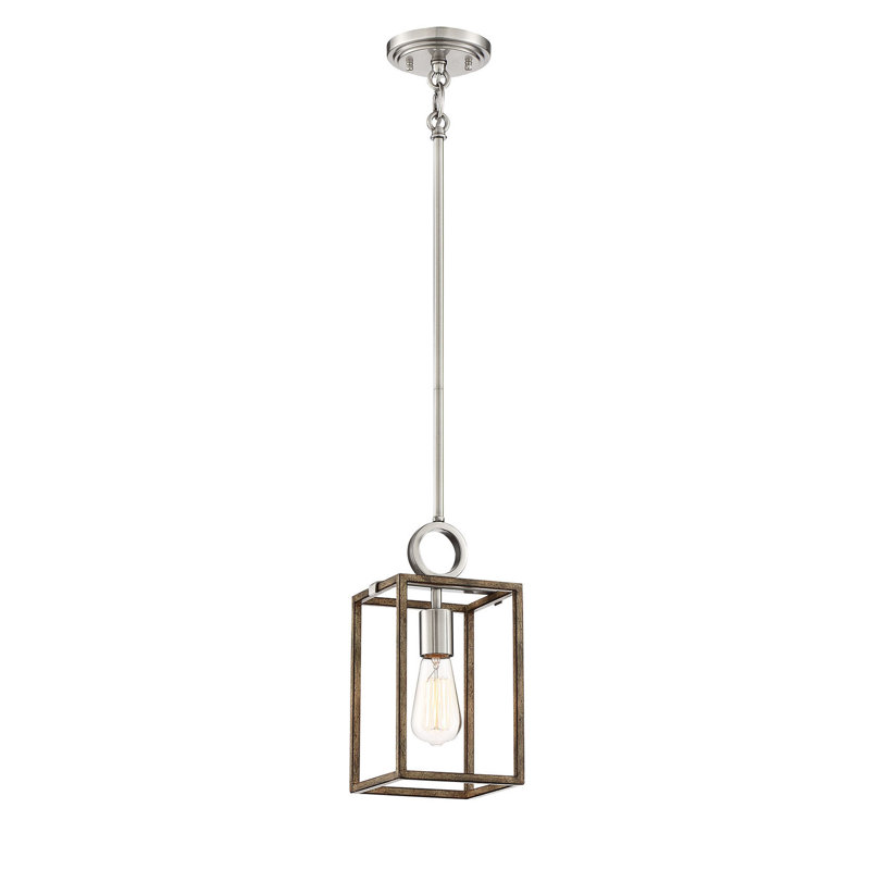 Luminaire suspendu rectangulaire 1 lumières lanterne Country Estates