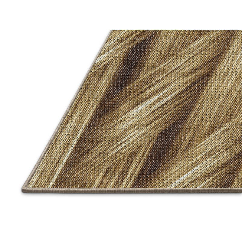 Tapis de zone d’olive à motifs, Rectangle 6 pi x 9 pi