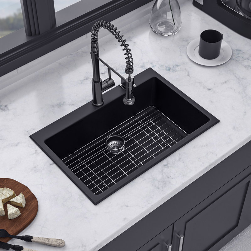33'' L Single Bowl Quartzite Kitchen Sink