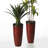 31"H Set Of 2 Oversized Eco-Friendly PP And Stone Honeycomb Textured  Tall Plastic Planter-1441709047