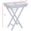 Como Tray Top Cross Legs End Table