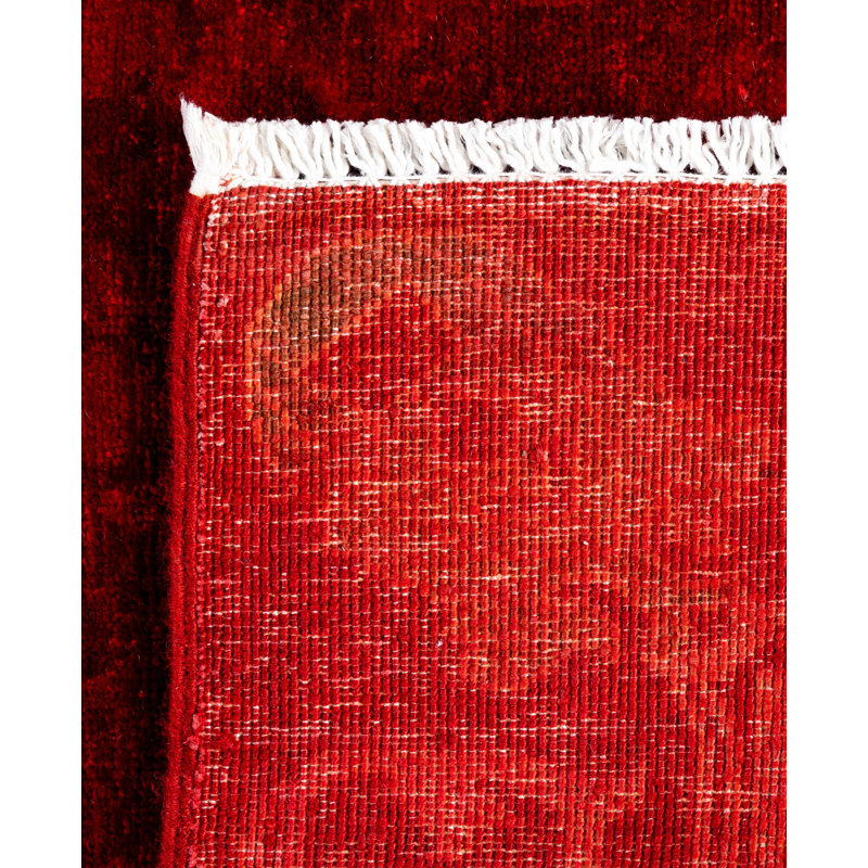 Overdyed One-of-a-Kind 3' 1" X 5' 0" Hand Knotted Area Rug