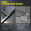 Walk in Shower Enclosure with 8mm Half Frosted Easy Clean Safety Glass-1113998445