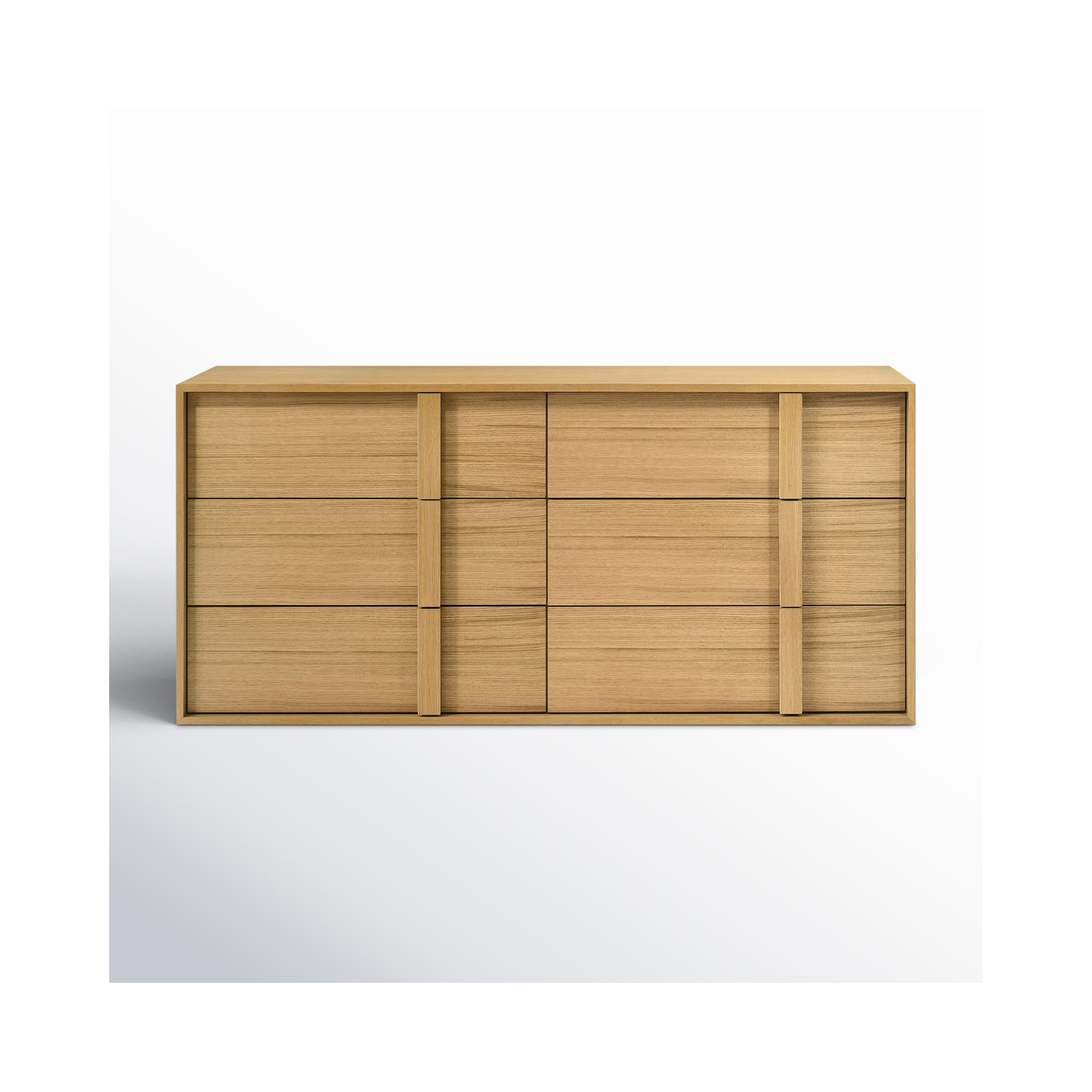 Alvarez 6 - Drawer Double Dresser, Oak
