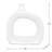  Orlando 11" Modern Cut Out White Ceramic Vase-669796868