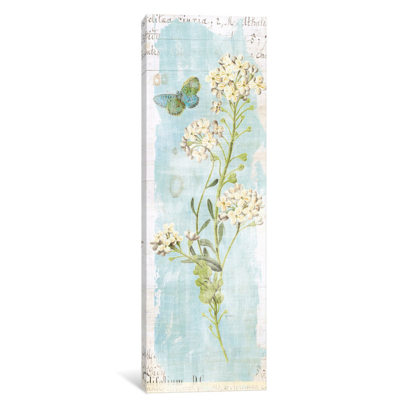 «Botany Blue III», reproduction d'art sur toile, H 36 po x l 12 po x P 1,5 po, Toile tendue