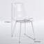 Ensemble de salle à manger 1 + 4,5 pièces, table de salle à manger à pieds en métal Mid-Century pour 4-6 personnes avec plateau en panneau de fibres à densité moyenne, table de salle à manger à piédestal, table basse de loisirs-1319143966