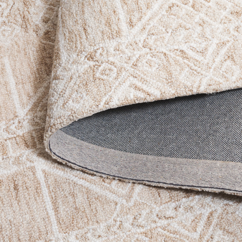Metro 80% laine touffetée à la main 80%; Tapis à motifs géométriques 20% coton, Rectangle 6 pi x 9 pi