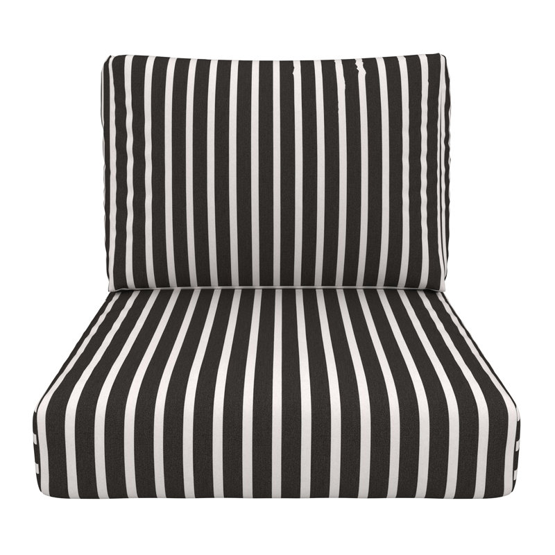 Coussin de siège Amala Sunbrella, L 25 po x P 5 po, Classique côte