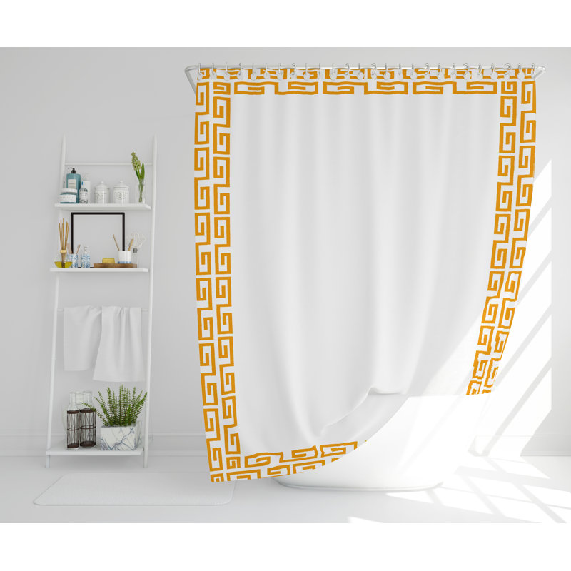 Lutie Polyester Shower Curtain, 168cm H x 168cm W
