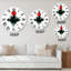 Lune rouge japonaise en somme traditionnelle - Peinture II - Horloge murale traditionnelle-59914854
