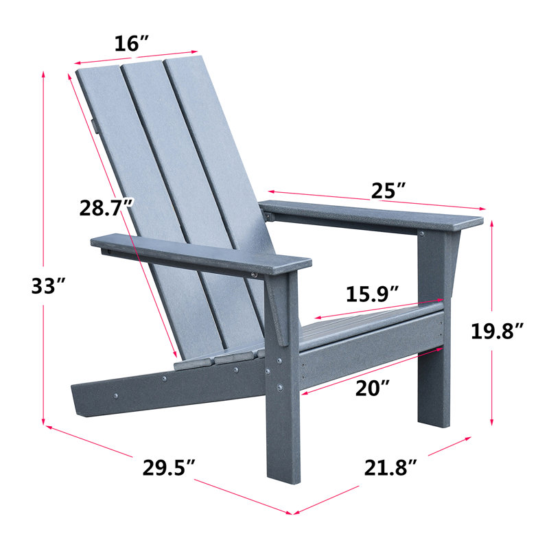 Grey All - Weather Outdoor Relaxing Chair, Ideal For Deck And Balcony. Fire Pit Chair With Ergonomic Seating, Easy To Clean , Patio Lawn Garden, Areas, Seat, Tall People, ,